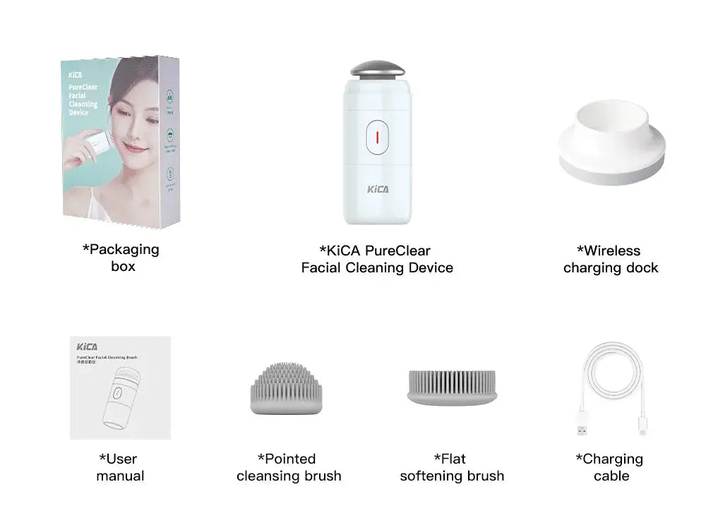 KiCA PureClear Facial Cleansing Brush - KICA