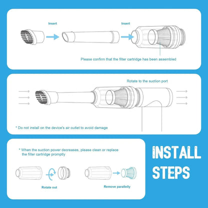 Vacuum Accessory Kit for KiCA JetFan 2/2S Air Duster - KICA